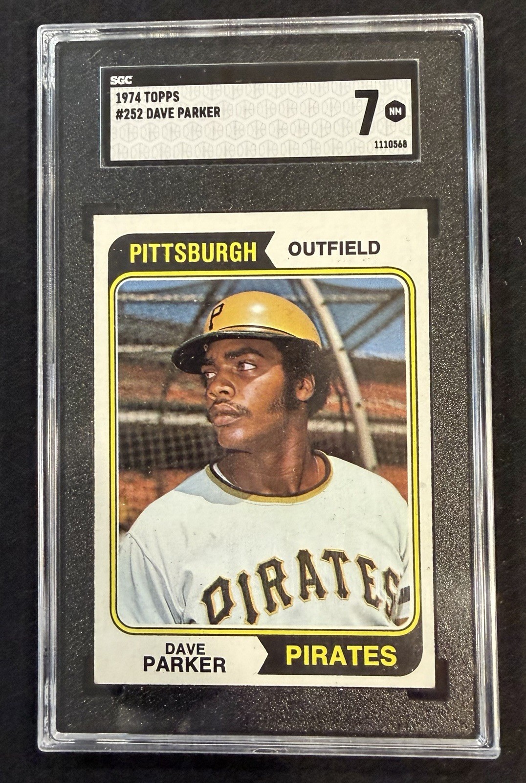 1974 Topps Dave Parker Rookie RC SGC 7 #252 Pittsburgh Pirates