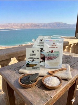 Natural Dead Sea Mud Mask Collagen +  Bath Salt + FREE  Soap Gift Set Kit Jordan