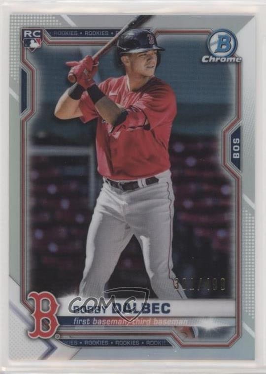 2021 Bowman Chrome Refractor 381/499 Bobby Dalbec #1 fo7