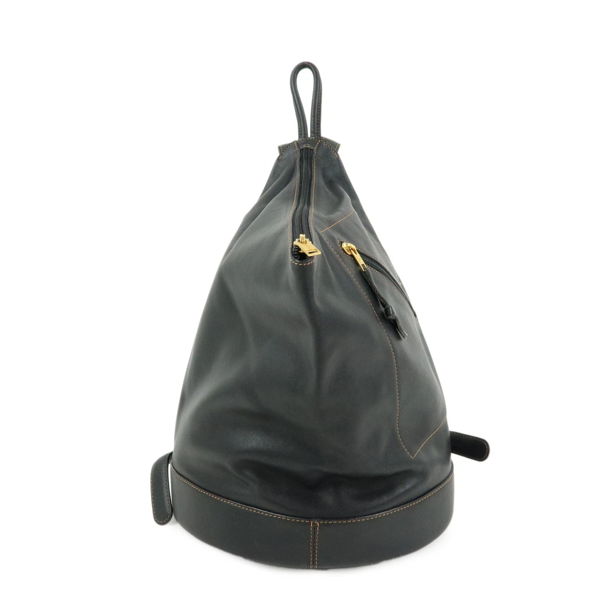 LOEWE Eye Nature Convertible Backpack Canvas Leather Gray Silver Auth bs31537 Loewe Convertible Backpack Black Nylon ref.2529713 - Joli Closet main image 2