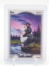 AUSTIN WELLS 2025 TOPPS X BOB ROSS JOY OF BASEBALL #5 YANKEES Q3735
