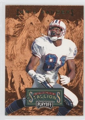1996 Playoff Trophy Contenders Rookie Stallions Chris Sanders #RS-12 0a6