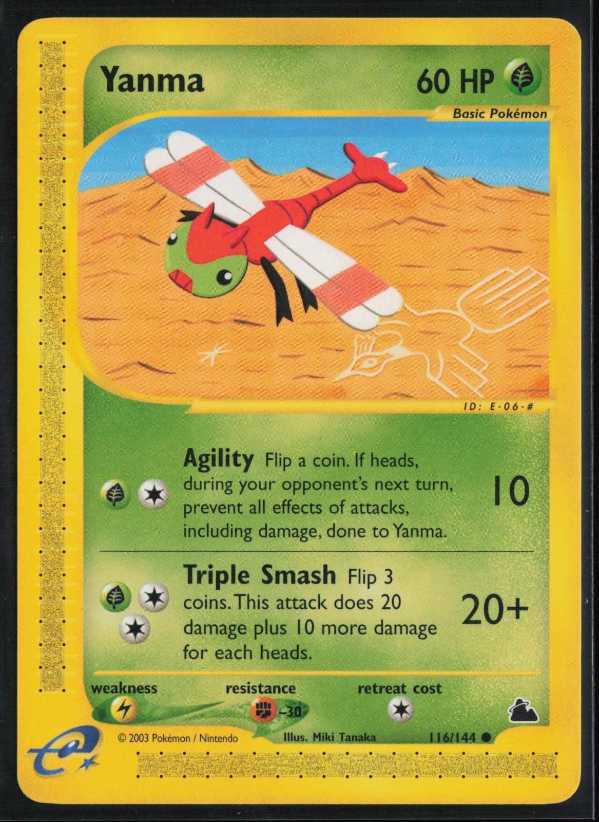 Yanma - 116/144 - Common - NM - Skyridge