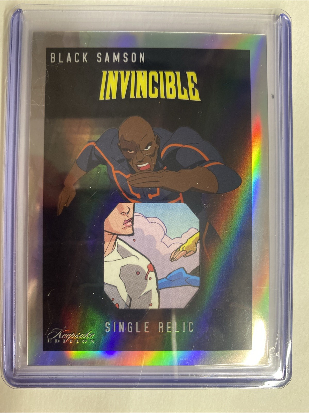 2025 Keepsake Invincible Season 1 Black Samson Single Relic #465  Silver Holo