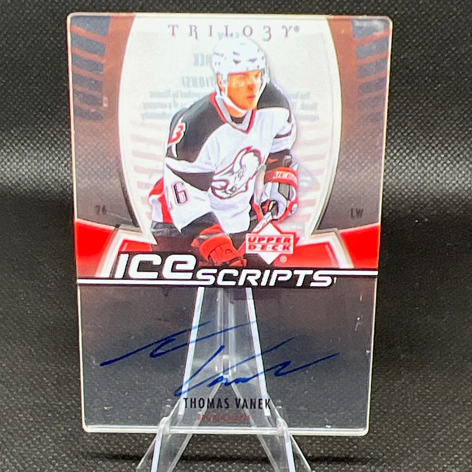 Upper Deck 2006-07 Trilogy Ice Scripts Auto Thomas Vanek IS-TV Buffalo Sabres