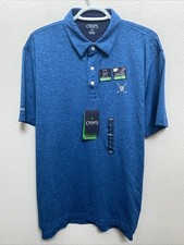 New Men's CHAPS GOLF Polo SHIRT Large NWT 50 Royal Blue NWT