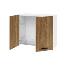 KIT CUCINA PENSILE 2 ANTE SCOLAPIATTI 80X32XH72 CM NOCE- 1,0 pz