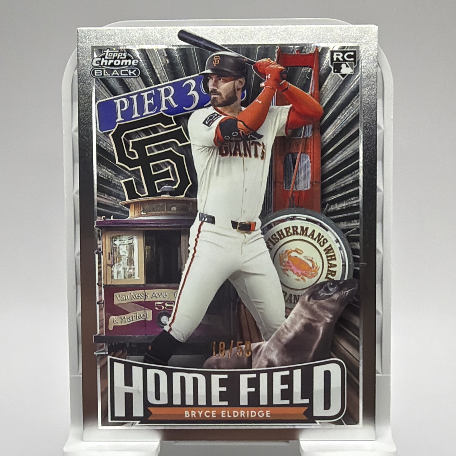 Bryce Eldridge 2026 Topps Chrome Black #CBHA-19 Home Field /50 
