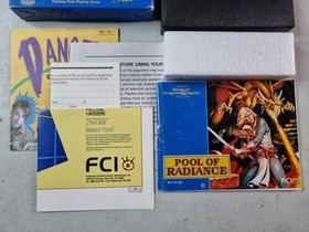 Advanced D&D: Pool of Radiance (Nintendo NES) CIB Complete Box Manual Reg Card