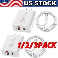 IPhone 17 16 15Pro Max Plus USB-C to USB-C Cable Fast Charging PD TypeC Cord lot
