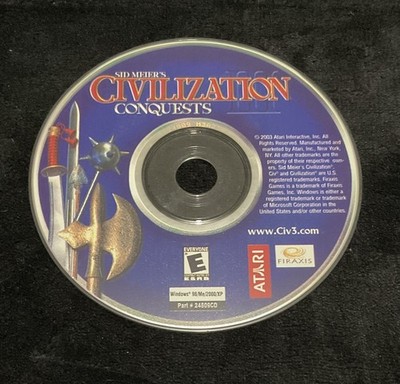 3x Sid Meier's Civilisation Set PC Discs Only. You get all 3 Pictured