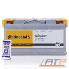 CONTINENTAL AUTOBATTERIE 12V STARTERBATTERIE 92Ah 850A AGM L5 + 10g POL-FETT