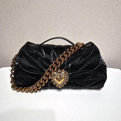 D&G Dolce & Gabbana Devotion Quilted Nylon Shoulder Bag FW21 Near Mint Japan