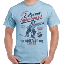 Extreme Snowboard Mens Funny Snowboarding T-Shirt Board Boots