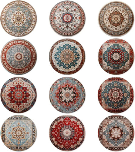 12 Pack Felt Cup Coasters for Drink, Absorbent Coasters for Coffee, Ethnic Pat