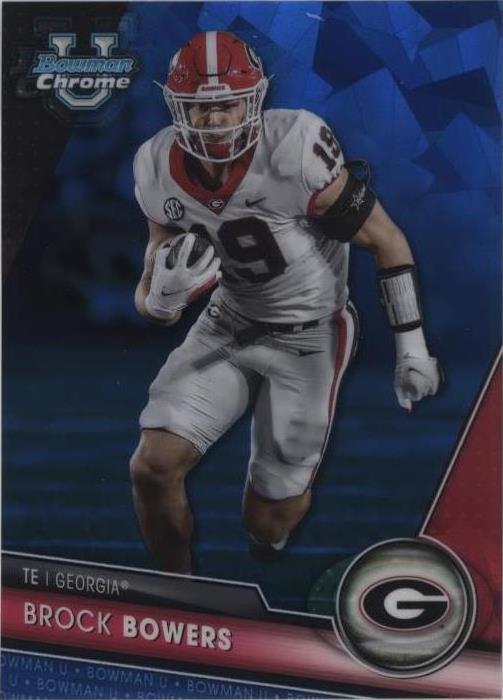 2023 Bowman University Chrome Sapphire Edition Brock Bowers #50 - 1 of 2