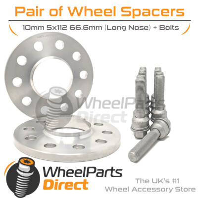 Spacers & Bolts 10mm for Merc S-Class S65 AMG W221 06-13 On Original Wheels
