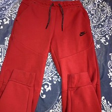 Nike Sportswear Tech Fleece Jogger Pants University Red Men Size S CU4495-657