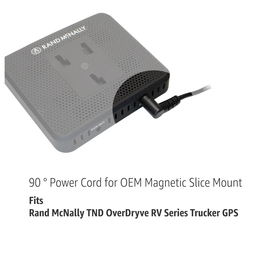 Cargador de coche para Rand McNally OverDryve 7 8 Pro RV camión tableta GPS montaje en rebanada Foto 4 de 4