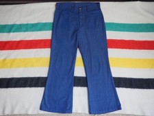 VTG 70s LEVIS Fresh Produce 647 Sailor Pocket Flare Bells Carrot Tab 36x30 Jeans