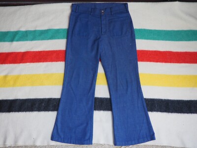 VTG 70s LEVIS Fresh Produce 647 Sailor Pocket Flare Bells Carrot