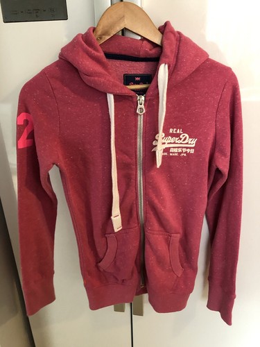 Superdry Hoodie rosa mit Reißverschluss - Größe XS