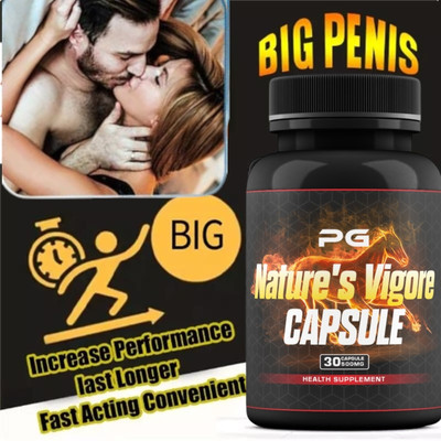 Men's Sexual Herbal Supplement, Nature's Vigore 30 Caps Pack of 1