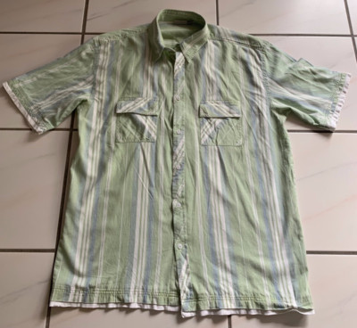 HERREN  gestreiftes KURZARMHEMD   Gr. XL    von.  IDENTIC