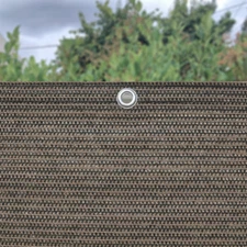 49.5in tall Commercial Windscreen Privacy Fence Screen Shade Cover Balcony Brown