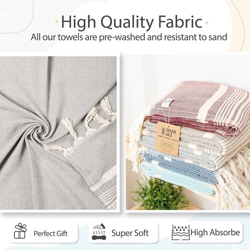 Our m2 | Hasir Turkish Bath and Beach Towel Hammam Peshtemal Fouta - Picture 7 of 38