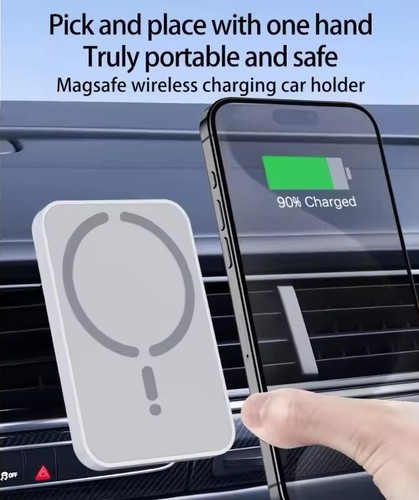 100W Magnetic Wireless MagSafe Car Charger For iPhone 16 15 14 13 Pro Max. - 第 4/5 張圖片