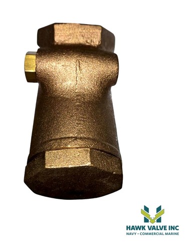1-1/2" BRONZE 200 THREADED Y-PATTERN SWING CHECK VALVE - POWELL FIG.560 - Picture 4 of 8