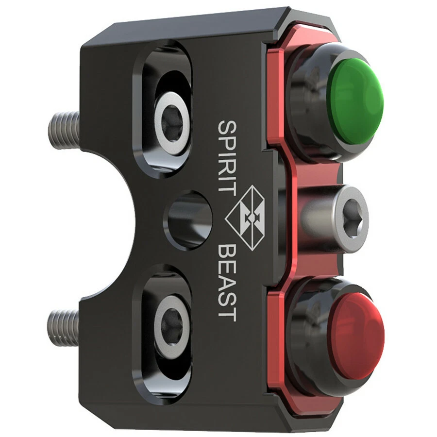 Aluminum Alloy 22mm Motorcycle Handlebar Reset Self-Locking Double Switch On-Off — 第 4/4 张图片