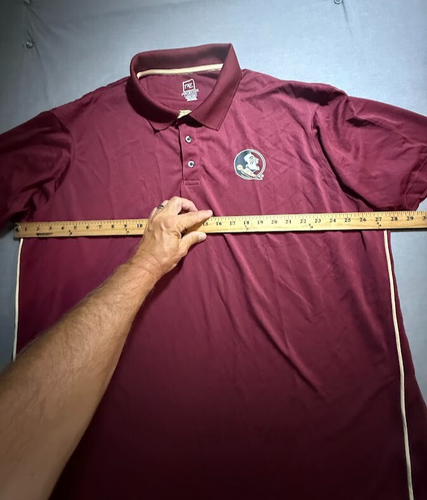 Florida State Seminoles Proedge Koszulka polo Dorosły Męska 3XL Czerwony Krótki rękaw. - Zdjęcie 6 z 9