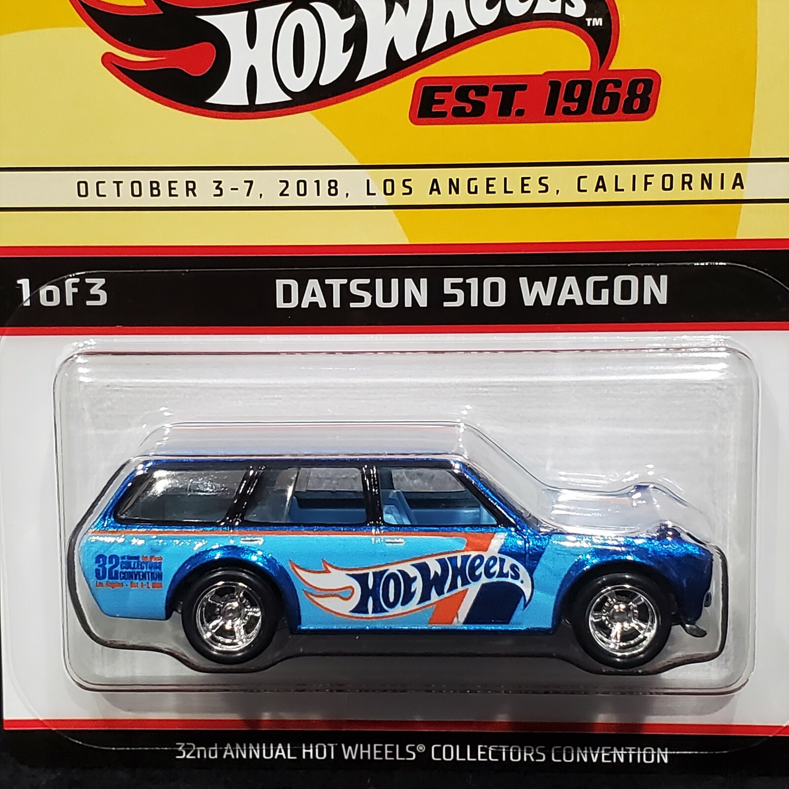 Hot Wheels Datsun 510 Wagon 2018 32nd Annual Collectors Convention Car 3341/6000