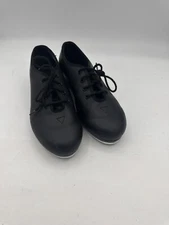 Dance Now Student Jazz Tap Shoes Kids Size 4 M Black Sku 3159