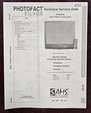 Sams Photofact 4725 Service Manual for Philips TP3684C101, TP3284C101