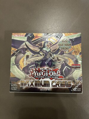 Yu-Gi-Oh! Maximum Crisis Booster Box 1st Edition New Sealed A3 83717832096|  eBay