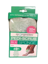 Spongeables PEDI-SCRUB in a SPONGE Mint. 2 oz