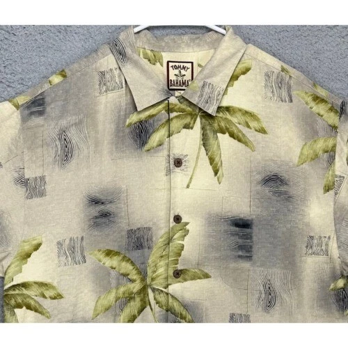 Tommy Bahama Hawaiian Shirt Adult Large Yellow Palm Tree Print 100% Silk Mens
Opens in a new window