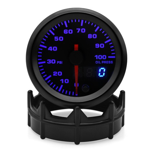 52mm 7 Color Oil Pressure Gauge 0-100 Psi with Sensor Analog/Digital Dual Disply - Picture 3 of 12
