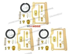 3 X  Carburetor Rebuild Carb Repair Kit H1 (73-75) KH500 (76) H2 (72-75) US