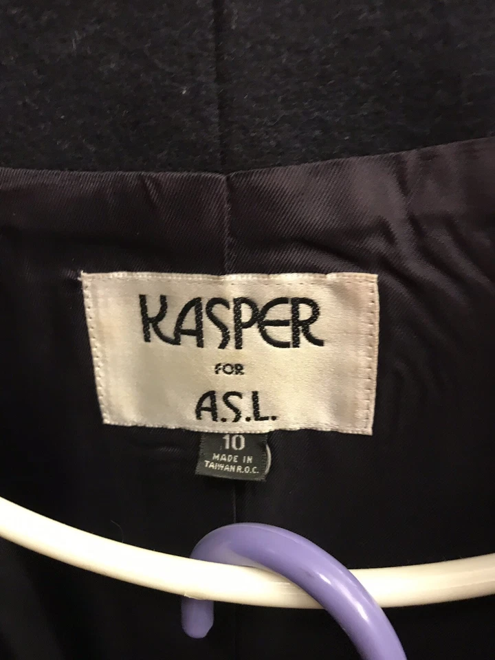 Para mujer talla 10 Kasper para ASL escocés tartán traje a cuadros falda mezcla de cachemir 26” Foto 3 de 4