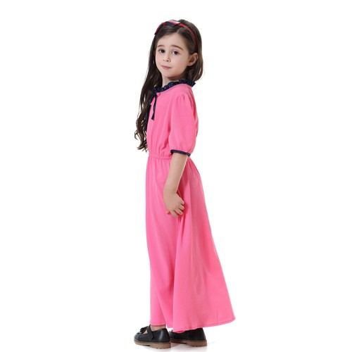New Muslim Kids Girls Maxi Dress Abaya Girls Robe Islamic Gown Clothing - Picture 50 of 51