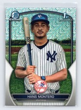 2023 Bowman Chrome Hans Montero Chrome Prospects Mojo Refractor New York Yankees