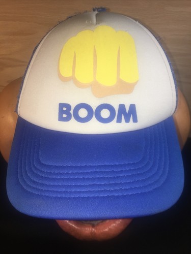 VINTAGE 80’s 💥BOOM TRUCKER PARTY HAT BEACH HAT SNAPBACK RODEO RETRO CAP - Picture 2 of 10