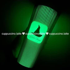 Starbucks X Wicked Pleated Glow in the Dark Elphaba Witch Broom Topper Tumbler