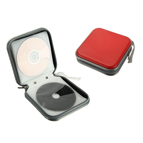 40pcs Capacity Disc CD DVD Wallet Storage Organizer Case Holder(Red) - Afbeelding 4 van 10
