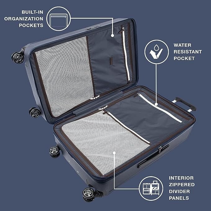 NEW Travelpro Platinum Elite Hardside Expandable Spinner 28" - Navy Blue
