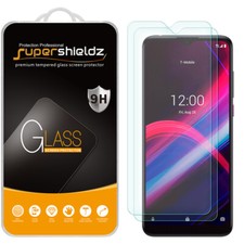 2-Pack Supershieldz Tempered Glass Screen Protector for T-Mobile Revvl 4 Plus